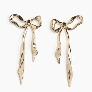H&M Gold Bow-Shaped Earrings